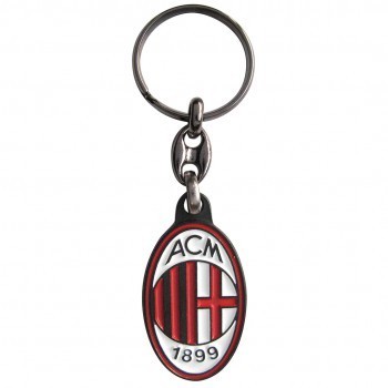 Portachiavi in metallo logo AC Milan