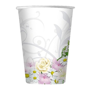 Bicchieri carta 200cc. Bouquet - Blister 10 pezzi