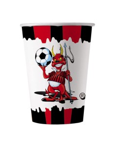 Bicchieri carta 200cc. Rossonero - Blister 10 pezzi