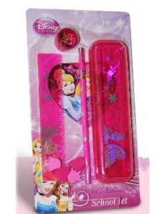 Blister scuola con astuccio e accessori Principesse