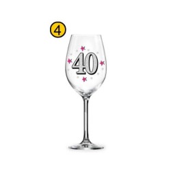Calice maxi trasparente glitterato 640 ML. Cm. 25 - 40 anni