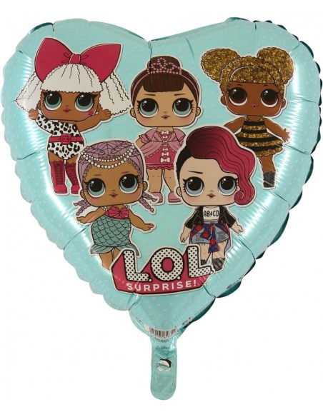 Palloncino mylar cuore 18" Cm. 45 Lol Surprise tiffany