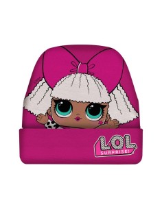 Cappello cuffia con risvolto Lol Surprise rosa