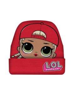 Cappello cuffia con risvolto Lol Surprise rosso