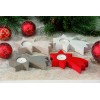 Portacandela tealight in legno "Stella Cometa" Cm. 15x8