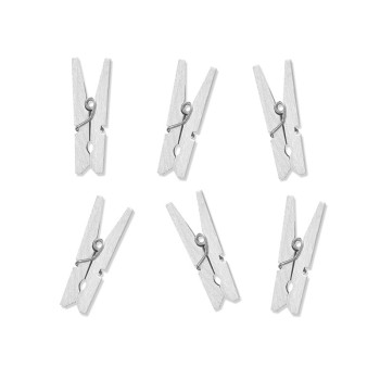 Mollette chiudipacco bianche - Blister 10 pezzi
