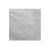 Tovaglioli carta Cm. 40x40 3 veli Silver metal - Blister 20 pezzi