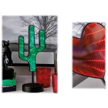 Lampada da tavolo led "Cactus" con effetto 3D Cm. 33x18