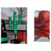 Lampada da tavolo led "Cactus" con effetto 3D Cm. 33x18