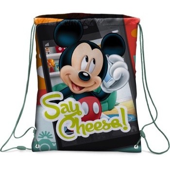Sacca nylon con laccetti Topolino Cm. 44x33