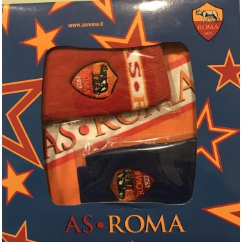 Set regalo con 2 calzini antiscivolo e 1 bavaglino AS Roma