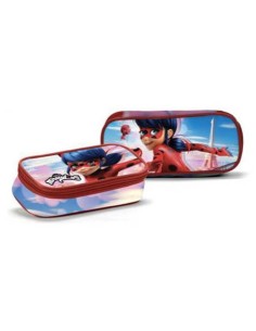 Astuccio ovale con zip fronte/retro Ladybug I Choose