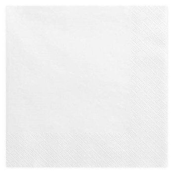 Tovaglioli carta Cm. 40x40 3 veli Bianco - Blister 20 pezzi