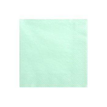 Tovaglioli carta 3 veli Cm. 33x33 - Menta - Blister 20 pezzi