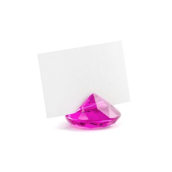 Segnaposto "Diamond" Cm. 4 - Dark Pink - Blister 10 pezzi