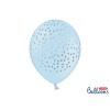 Palloncino lattice cm. 30 strong "Pois" pastello Baby Blue - Blister 50 pezzi