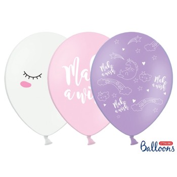 Palloncino lattice cm. 30 strong "Unicorno" assortito - Blister 50 pezzi
