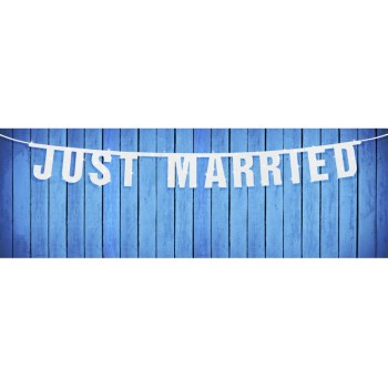 Festone scritta "Just Married" Cm. 170x18