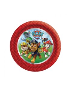 Piatti carta Cm. 18 Paw Patrol - Blister 8 pezzi