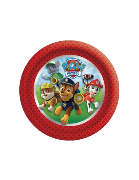 Piatti carta Cm. 18 Paw Patrol - Blister 8 pezzi