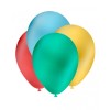 Palloncini lattice monocolore metallizzato High Quality 9" Cm. 25 Multicolor - Blister 100 pezzi