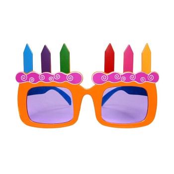 Occhiali party torta multicolor