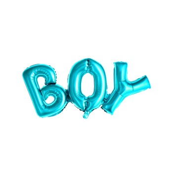 Palloncino mylar scritta Boy celeste Cm. 67x29