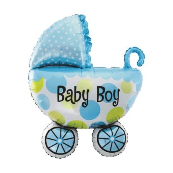 Palloncino mylar minishape Carrozzina Boy - Blister 5 pezzi