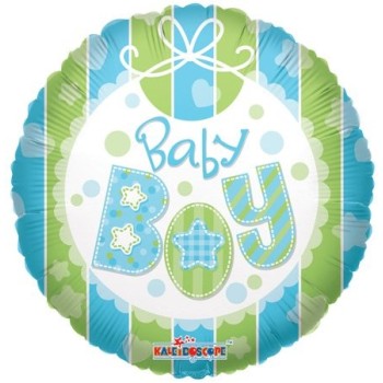 Palloncino mylar rotondo 18" Cm. 45 - Baby Boy