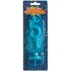 Candelina numero classico Celeste - N. 5