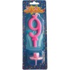 Candelina numero classico Rosa - N. 9
