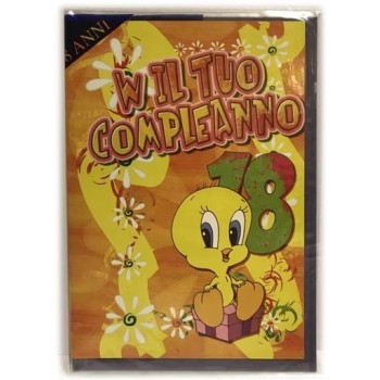 Biglietto auguri classico 18 anni