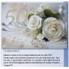 Biglietto auguri classico 50° Anniversario Matrimonio