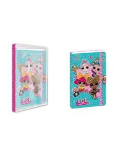 Diario con elastico glitter Lol Surprise in confezione regalo