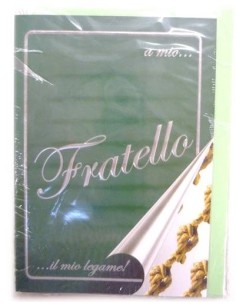 Biglietto auguri classico "A mio fratello"