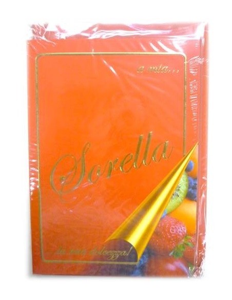 Biglietto auguri classico "A mia sorella"