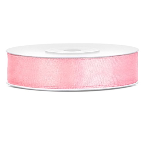 Nastro raso satin 12 Mm / 25 Mt - Light pink