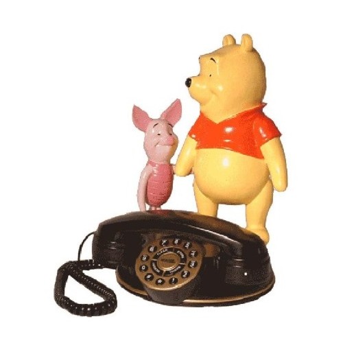 Telefono fisso Winnie Pooh con figura resina