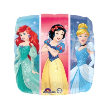 Palloncino mylar quadrato 18" Cm. 45 Principesse
