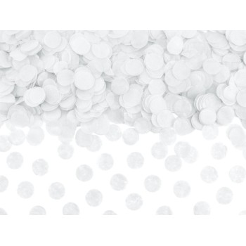 Confetti carta circolari - 15 gr. - Bianco