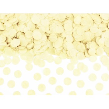 Confetti carta circolari - 15 gr. - Crema