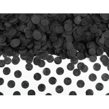 Confetti carta circolari - 15 gr. - Nero