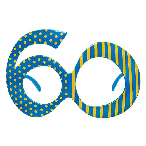 Occhiali party trendy - 60 anni