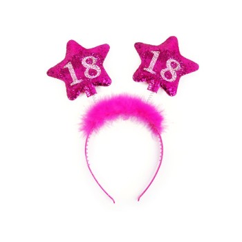 Cerchietto con antenne stella - 18 anni 2