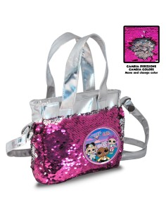 Borsa passeggio due manici con paillettes Gira & Brilla Lol Surprise Face to Face