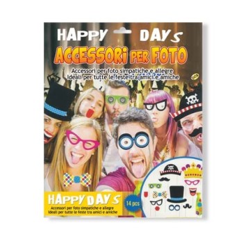 Selfie stick - Photo Booth - Accessori per foto - Blister 14 pezzi - Generico