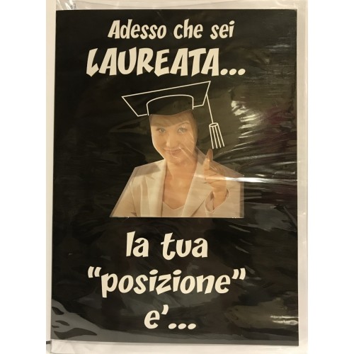 Biglietto auguri medio con finestra - Laureata