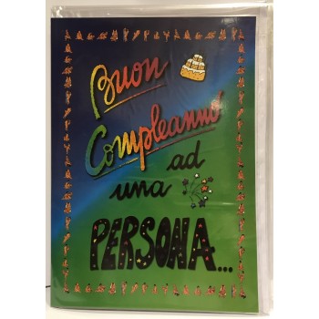 Biglietto auguri medio umoristico - Compleanno
