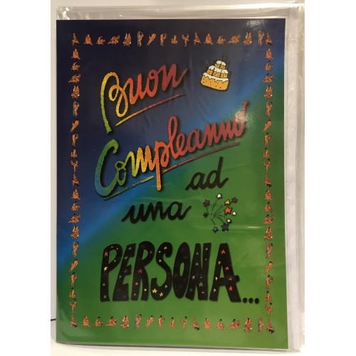 Biglietto auguri medio umoristico - Compleanno