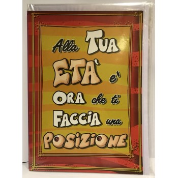 Biglietto auguri medio umoristico - Compleanno